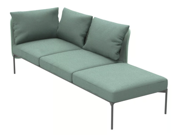 BLOOM 1222 DX/SX - Modular 3 seater fabric sofa by Et al. - view 2